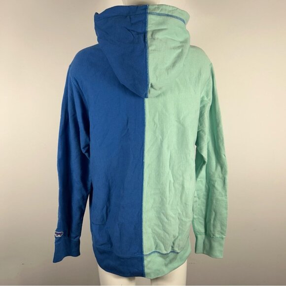❤️ Rare Raised By Wolves Two-Tone Hoodie in Blue and Mint Size M - Picture 5 of 10